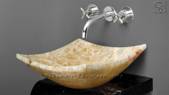 Желтая раковина Escale из камня оникса Honey Onyx ИНДИЯ 032016111 для ванной комнаты_2
