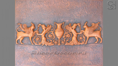 Барельеф прямоугольной формы Estinne Standard из меди сорта Copper в сборе 043200191_1