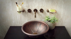 Кованая раковина Sfera M24 из листовой меди Copper ИНДОНЕЗИЯ 0012004124 для ванной комнаты_1