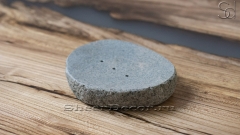 Гранитная мыльница природной формы Piedra M332 из серого камня Gris_1