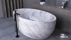 Каменная ванна Tala из белого мрамора Bianco Carrara 071005151_2