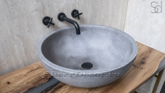 Накладная раковина Bowl M4 из серого бетона Concrete Grey РОССИЯ 637342514 для ванной комнаты_1