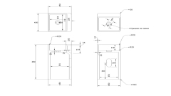 Белая раковина с пьедесталом Cubise M5 из натурального мрамора Bianco Carrara ИТАЛИЯ 932005175 для  комнаты_1