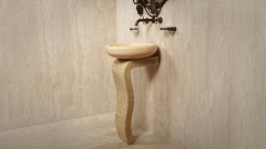 Каменный пьдестал – ножка для раковины Vita из желтого оникса Honey Onyx 697016121_1