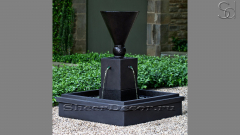 Гранитный фонтан черного цвета Cubo из камня сорта Grey Pearl 026169041_1