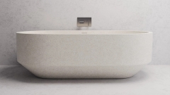 Бетонная ванна Hermoso из белого бетона Concrete White 000347051_1