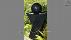 Гранитный фонтан черного цвета Cono из камня сорта Grey Pearl 008169141_1