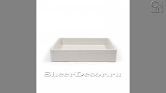 Белая раковина Cindy из архитектурного бетона Concrete White РОССИЯ 344347111 для ванной комнаты_1