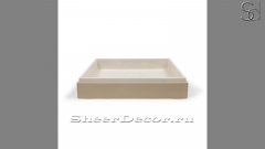 Накладная раковина Nina M2 из бежевого бетона Concrete Beige РОССИЯ 021847112 для ванной комнаты_1