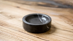 Накладная мыльница чаша для в ванную Disc из мрамора Nero Marquina_2