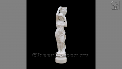 Каменная скульптура Musa Lesene из белого мрамора Bianco Extra_1