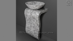 Мраморный пьедестал – ножка для раковины Frida из камня Overlord Flower 040019121_6