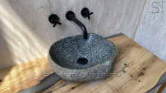 Раковина для ванной Piedra M231 из речного камня  Blanca ИНДОНЕЗИЯ 00508411231_1
