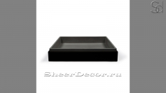 Накладная раковина Nina M2 из черного бетона Concrete Black РОССИЯ 021400112 для ванной комнаты_1