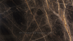 Мраморная плитка и слэбы из натурального мрамора Bronze черного цвета_1