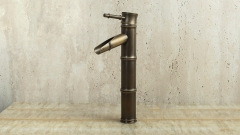 Врезной смеситель для раковины Bamboo из латуни сорта Brass ИНДИЯ 543400401_1