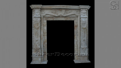 Каменный дверной портал Portale Pianta из травертина Travertino Caballo белый, в сборе _1