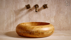 Деревянная раковина Ronda M4 из натурального бамбука Golden Bamboo ИНДОНЕЗИЯ 003600014 для ванной комнаты_2