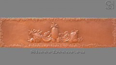 Медный барельеф прямоугольной формы Garbi Standard из сплава меди сорта Copper в сборе 048200191_1