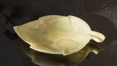 Накладная мыльница для в ванную Leaf из оникса Light Green Onyx_3