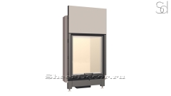 Топка для камина дровяная Schmid Lina H Vermiculite Steel из чугуна и стали с футеровкой вермикулитом_3
