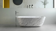 Мраморная ванна Ottavia из белого камня Bianco Carrara 498005051_1