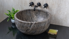 Каменная курна  Kadi из серого травертина Silver travertine ТУРЦИЯ 426399121_1