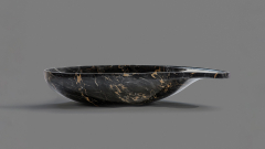 Мраморная раковина Goccia из черного камня Nero Portoro ИТАЛИЯ 000125111 для ванной комнаты_1