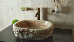 Зеленая раковина Hector M223 из камня оникса Green Onyx АФГАНИСТАН 00703311223 для ванной комнаты_2