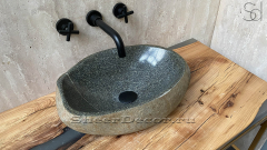 Раковина для ванной Piedra M206 из речного камня  Gris ИНДОНЕЗИЯ 00504511206_2