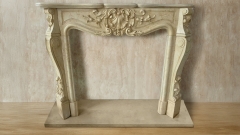 Каменный портал бежевого цвета для облицовки камина Lurd M31 из мрамора Egypt Ivory 5031141031_1