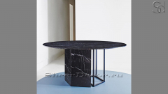 Мраморный стол Teodoro из камня Nero Marquina_1