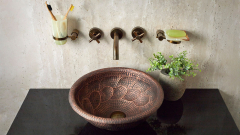 Кованая раковина Sfera M18 из листовой меди Copper ИНДОНЕЗИЯ 0012008118 для ванной комнаты_1