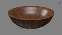 Дизайнерская ванна Bello из ореха Nussbaum 414434151 круглой формы_1