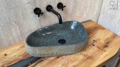 Раковина для ванной Piedra M208 из речного камня  Gris ИНДОНЕЗИЯ 00504511208_2
