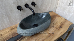 Раковина для ванной Piedra M209 из речного камня  Gris ИНДОНЕЗИЯ 00504511209_2