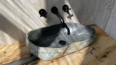 Раковина для ванной Piedra M285 из речного камня  Gris ИНДОНЕЗИЯ 00504511285_1