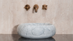 Мраморная раковина Ronda из серого камня Statuarietto ИТАЛИЯ 003161111 для ванной комнаты_3