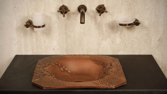 Кованая раковина Flori из бронзы Bronze ИНДОНЕЗИЯ 306300911 для ванной_1