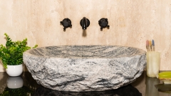 Голубая раковина Distrito из натурального гранита Spray Wave КИТАЙ 014027311 для ванной комнаты_1