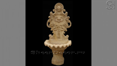 Мраморный питьевой фонтанчик бежевого цвета Gustino Tazza из камня сорта Egypt Ivory 0861141515_1
