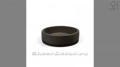 Черная раковина Kale M18 из архитектурного бетона Concrete Black РОССИЯ 0194001118 для ванной комнаты_2