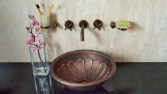 Кованая раковина Sfera M23 из листовой меди Copper ИНДОНЕЗИЯ 0012004123 для ванной комнаты_1