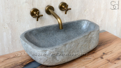 Раковина для ванной комнаты Piedra M98 из речного камня  Gris ИНДОНЕЗИЯ 0050451198_1