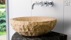 Каменная мойка Sfera из бежевого песчаника Australian Sandstone АВСТРАЛИЯ 001025311 для ванной комнаты_2