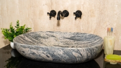 Голубая раковина Cioto из натурального гранита Spray Wave КИТАЙ 936027111 для ванной комнаты_1