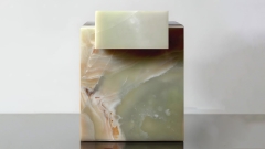 Каменный стол Ladrillo из оникса Green Onyx зеленый в сборе _1