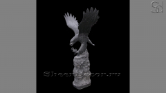 Мраморная скульптура Aquila из камня Nero Marquina_1