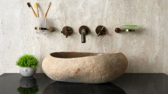 Накладная раковина для ванной Piedra из гранита Beige_1