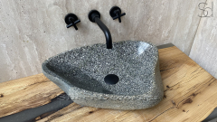 Раковина для ванной комнаты Piedra M232 из речного камня  Blanca ИНДОНЕЗИЯ 00508411232_1
